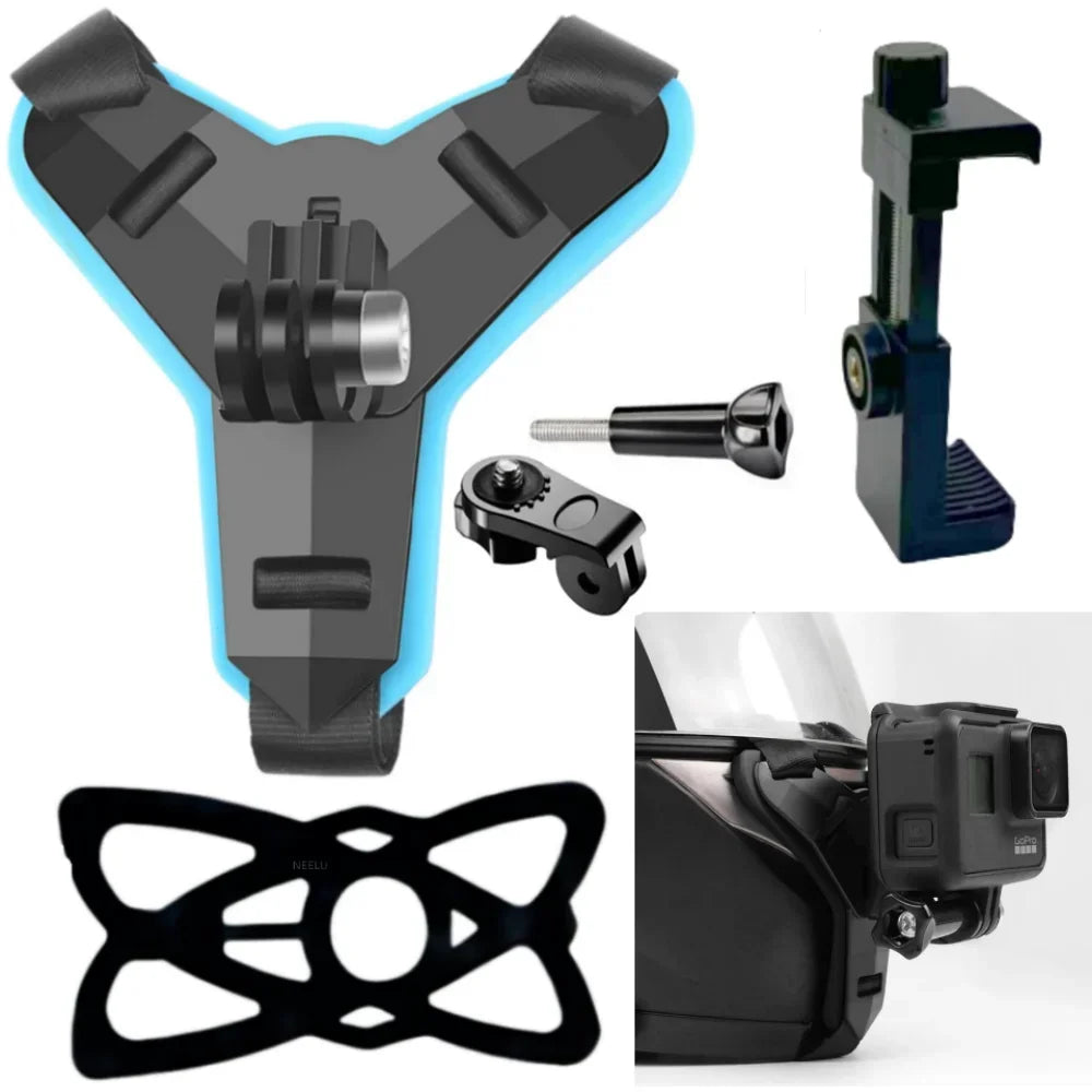 Camera Mount Harness Ajustable Fit for Action Camera and Smartphones Leedoar