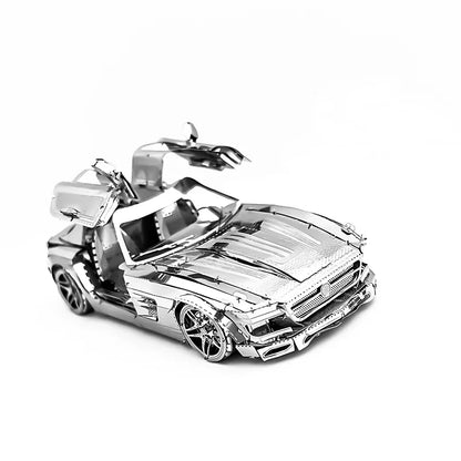 Car 3D Metal Puzzle model kits DIY Laser Cut Puzzles Jigsaw Toy For Children Leedoar