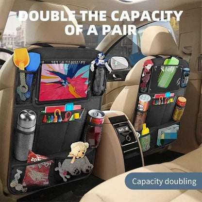 Car Seat Back Storage Bag Simple Oxford Material Snack Toy Storage Bag Car Storage Bag Anti-kick Car Interior Accessories