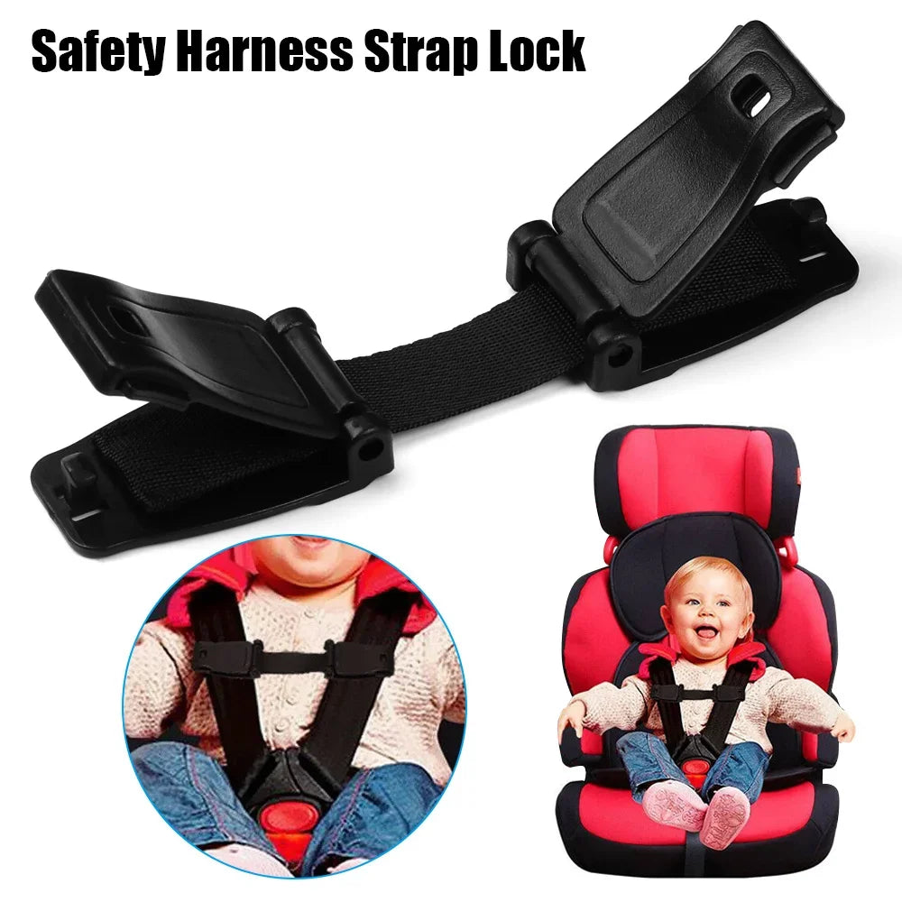 Car Seat Belt Adjustable Strap Highchair Safety Harness Strap Lock Anti Escape Child Baby Chest Clip Travel Car Backpack Clip