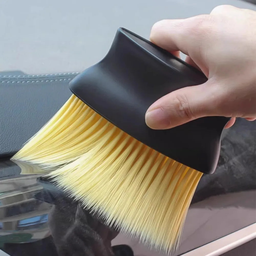 Car interior cleaning dust brush Air outlet central control air conditioning window slot dust removal details Soft brush