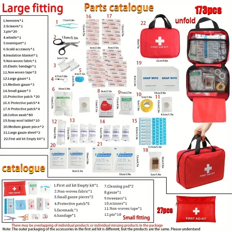 Car portable first aid kit portable first aid kit health kit Leedoar