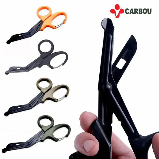 Carbou 18,5 cm EMT Trauma Bandage Shears Tesoura Médica Emergencial EDC Equipamento Ao Ar Livre Resgate Tático Primeiros Socorros 