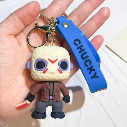 Cartoon Anime Halloween Scary Ghost Baby Key Chain Doll Horror Doll Doll Ghost Doll Tiffany Glenn Mini Pendant PVC character toy Leedoar