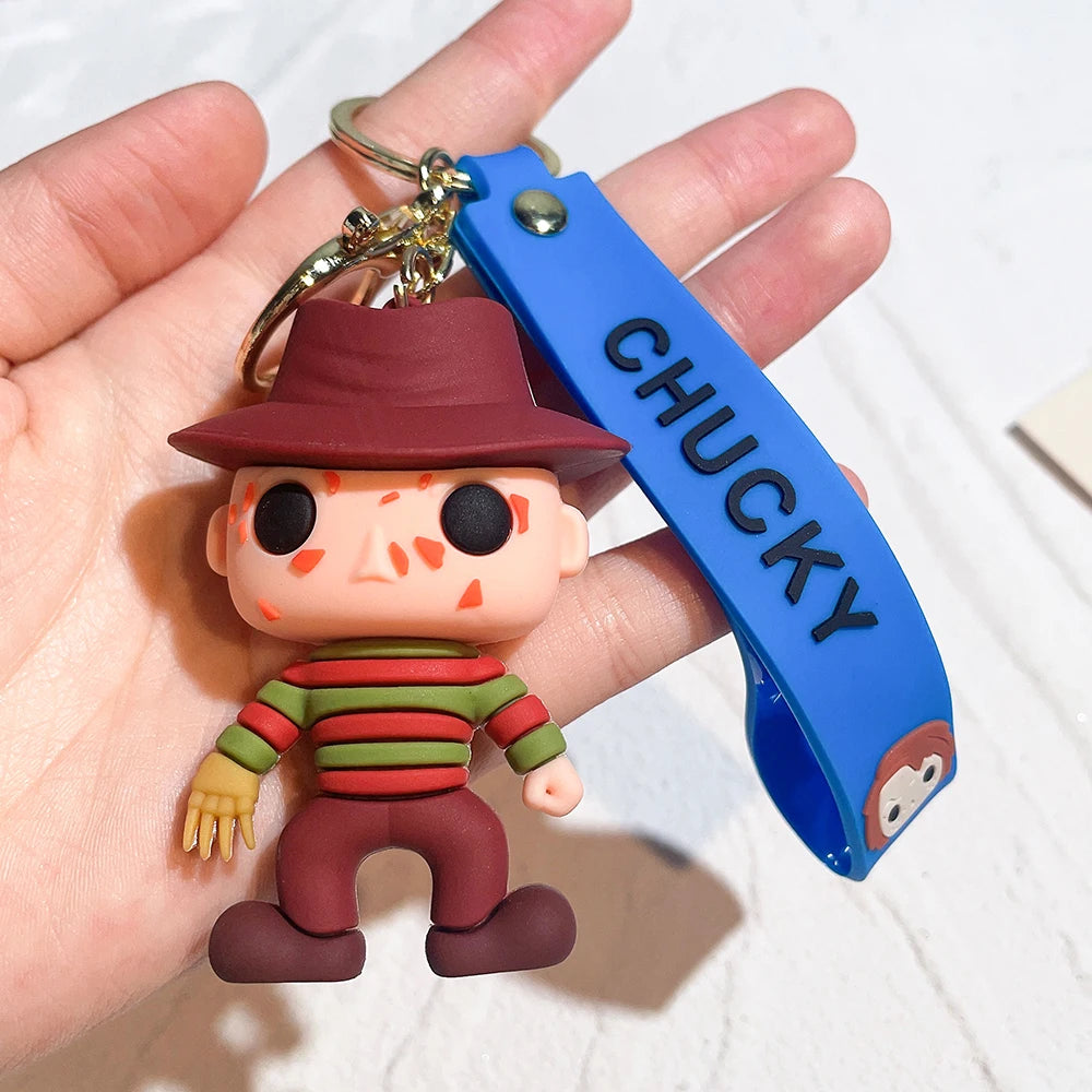 Cartoon Anime Halloween Scary Ghost Baby Key Chain Doll Horror Doll Doll Ghost Doll Tiffany Glenn Mini Pendant PVC character toy Leedoar