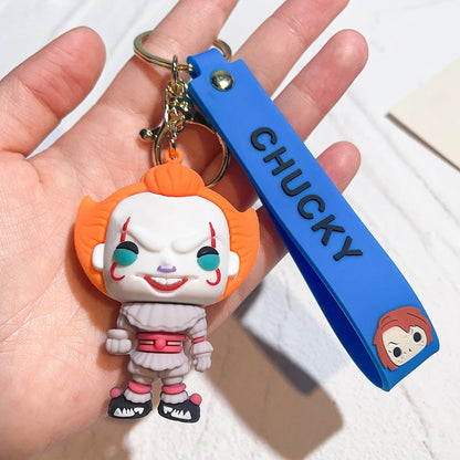 Cartoon Anime Halloween Scary Ghost Baby Key Chain Doll Horror Doll Doll Ghost Doll Tiffany Glenn Mini Pendant PVC character toy Leedoar