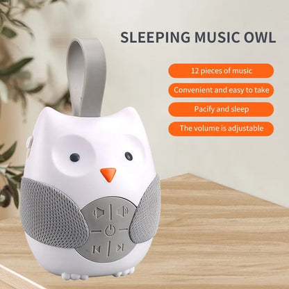 Cartoon Owl Modeling Music Pacifier Newborn Coaxing Bed Hanging Player Children Pacifying Toy Threespeed Timer Mode Leedoar