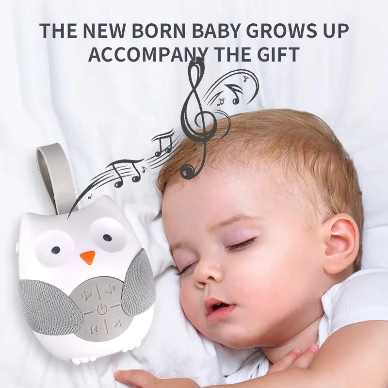 Cartoon Owl Modeling Music Pacifier Newborn Coaxing Bed Hanging Player Children Pacifying Toy Threespeed Timer Mode Leedoar