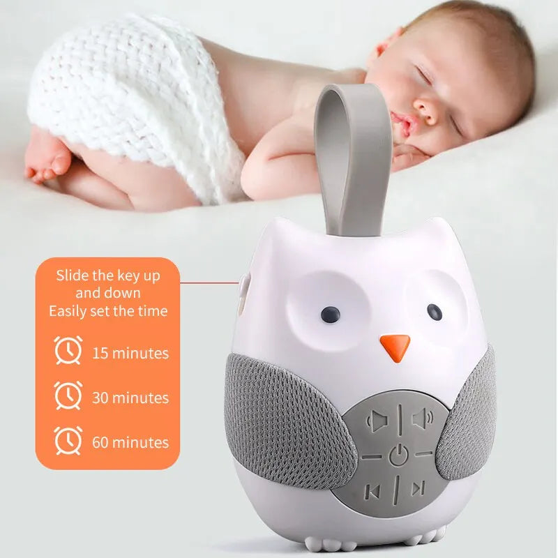 Cartoon Owl Modeling Music Pacifier Newborn Coaxing Bed Hanging Player Children Pacifying Toy Threespeed Timer Mode Leedoar