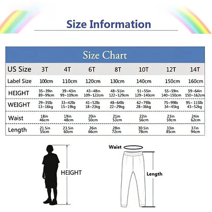 Cartoon Printed Children's Clothing Outdoor Casual Pant Basketball Sports Pants Quality Soft Comfortable Slim Fit Boys' Trousers