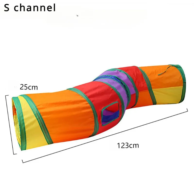 Cat Rattle Paper Tunnel Cat Toys Pet Crinkle Tunnel Cat Tent Tunnel Foldable Cat Toy Small Pet Cat Polyester Cotton Leedoar