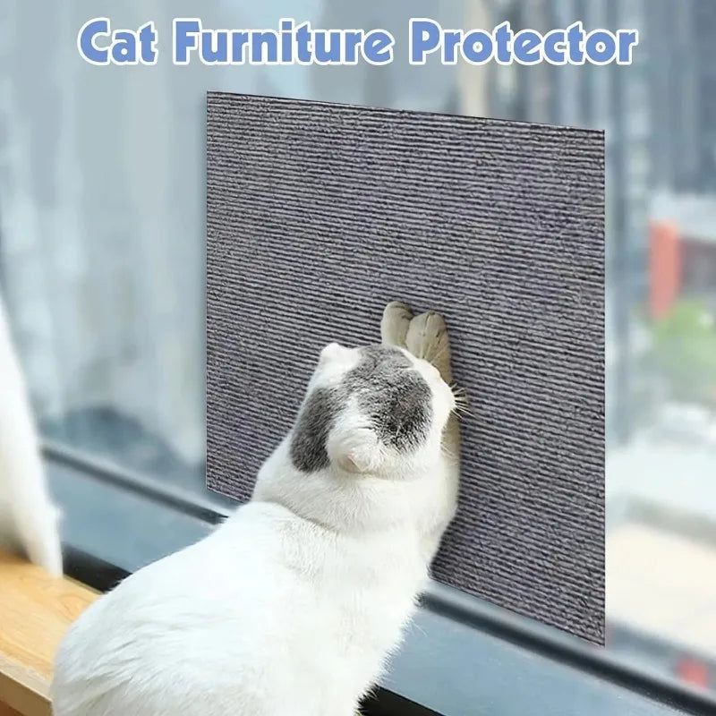 Cat Scratch Protector with Selfadhesive Freeform Cutting Carpet Mat Cat Scratch Protection Furniture Pet Training Sofa Protector Leedoar