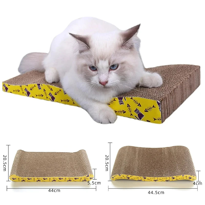 Cat Toys Pet Cat Scratching Board Corrugated Cardboard Pad Grinding Nails Interactive Protecting Furniture Cats Scratcher Toy Leedoar