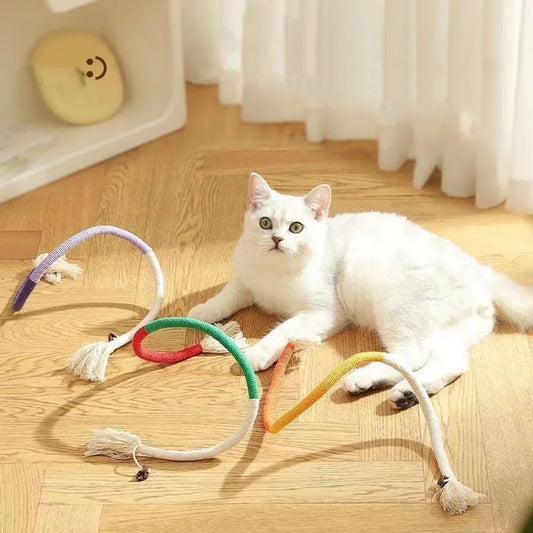 Cat toys, cat teasers, kitten teething ropes, cat self-entertainment and boredom relief pet supplies