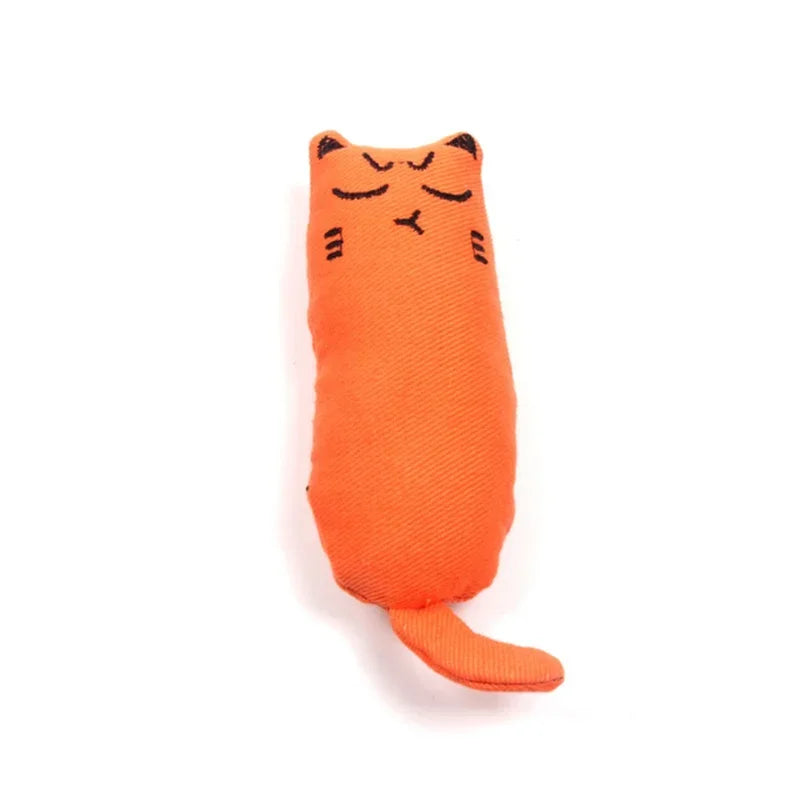 Catnip Toy Cats Products for Pets Cute Cat Toys for Kitten Teeth Grinding Cat Plush Thumb Pillow Pet Accessories Leedoar