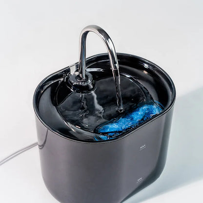 Cats Water Fountain Automatic Filter Cats Fountain With Stainless Steel Faucet Silent Water Pump Pet Cats Dog Water Dispenser Leedoar