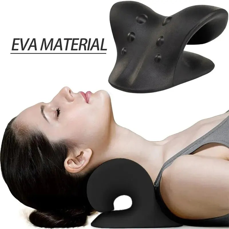 Cervical Massage Pillow U-shaped Pillow Gravity Shiatsu Cervical Massage Pillow Neck & Shoulder Stretch Neck Relaxation Leedoar