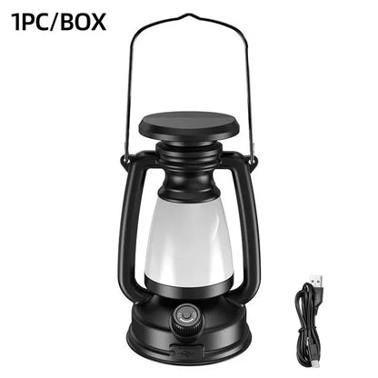 Decoração de carregamento Luz de atmosfera Retro Luz de cavalo Led Lâmpada de mesa Acampamento ao ar livre Luz de bar Luz de mesa Lanterna Decoração de casa