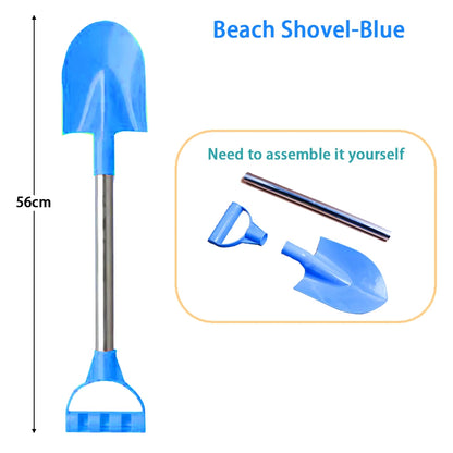 Children Beach Shovel 56cm Stainless Steel Pointed Shovel Toy Sand Snow Thickened Play House Beach Shovel Outdoor Toys Kids Gift Leedoar