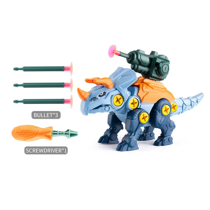 Children Dinosaurs Mount Constructor Model Set Montessori Kids Puzzles Screwdriver Tool Assembling Game Educational Toys for Boy Leedoar