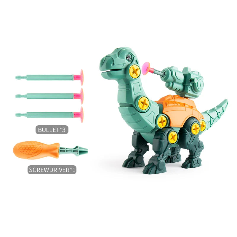 Children Dinosaurs Mount Constructor Model Set Montessori Kids Puzzles Screwdriver Tool Assembling Game Educational Toys for Boy Leedoar