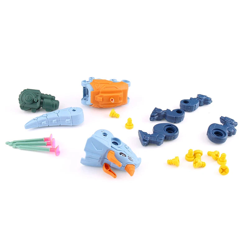 Children Dinosaurs Mount Constructor Model Set Montessori Kids Puzzles Screwdriver Tool Assembling Game Educational Toys for Boy Leedoar