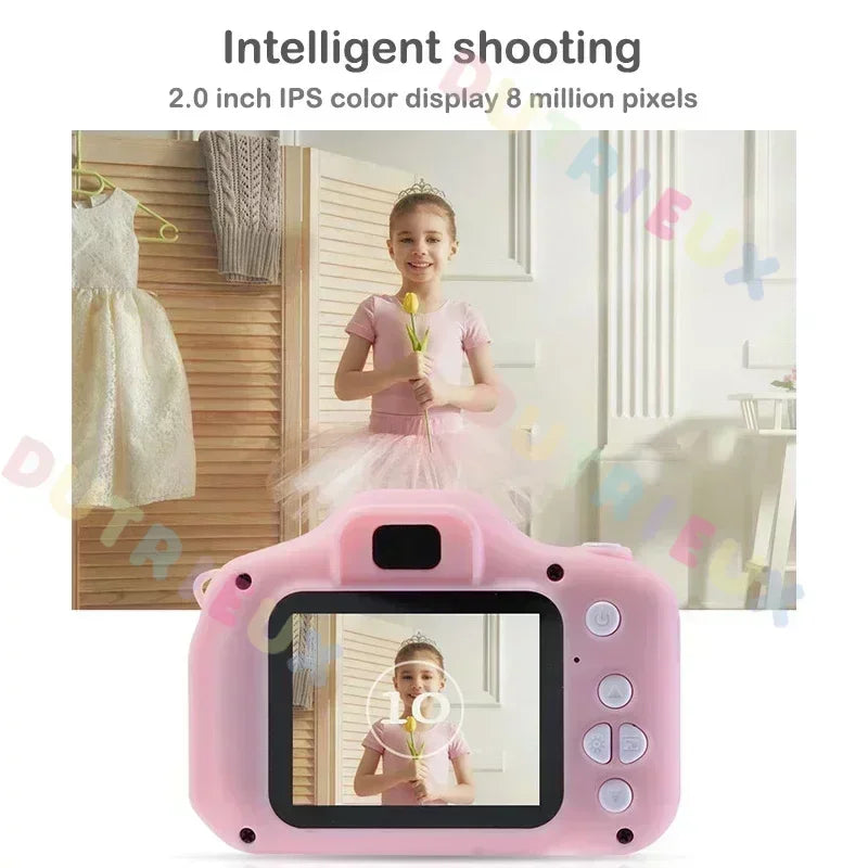 Children Toys Camera Digital Vintage Camera Kids Projection Video Camera Outdoor Photography 32GB Gift For Kids Leedoar