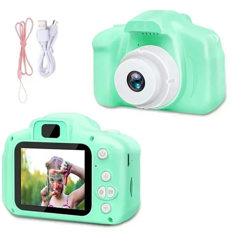 Children Toys Camera Digital Vintage Camera Kids Projection Video Camera Outdoor Photography 32GB Gift For Kids Leedoar