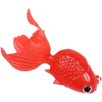 Children's 10Pcs/Set Kawaii Simulation Rubber Goldfish Baby Bath Water Play Games Toys for Kids Toddlers Bathing Shower Gifts Leedoar