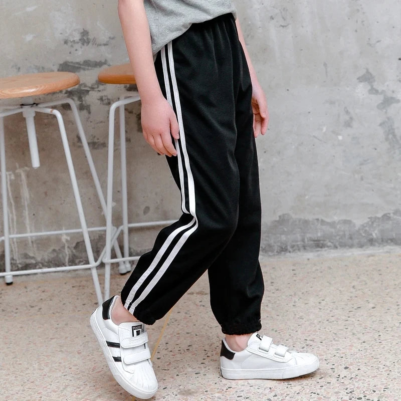 Children's Mosquito Pants Summer Thin Boys' Summer Pants Ice Silk Girls Large CHILDREN'S Silk Bloomers Pajama Pan Leedoar