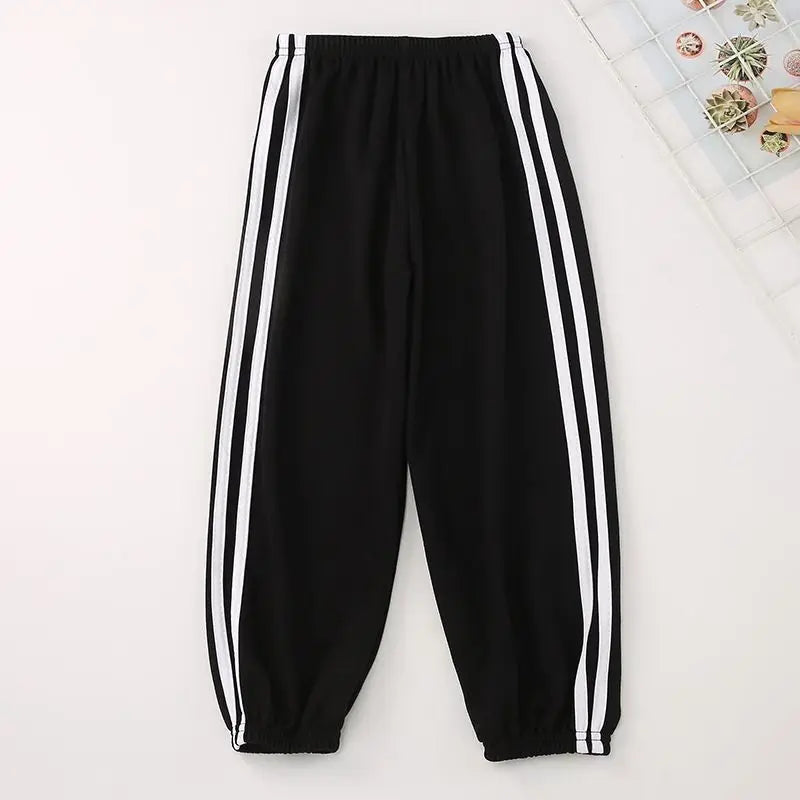 Children's Mosquito Pants Summer Thin Boys' Summer Pants Ice Silk Girls Large CHILDREN'S Silk Bloomers Pajama Pan Leedoar