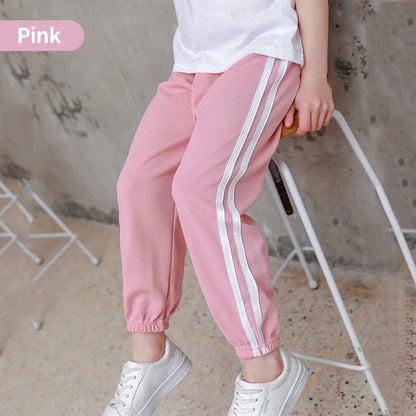 Children's Mosquito Pants Summer Thin Boys' Summer Pants Ice Silk Girls Large CHILDREN'S Silk Bloomers Pajama Pan Leedoar