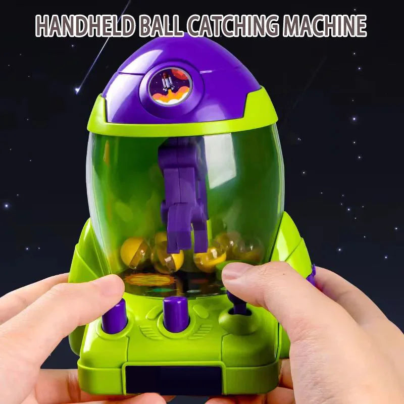 Children's Rocket Ball Machine Toy Claw Machine Boy Small Home Cartoon Gacha Leedoar