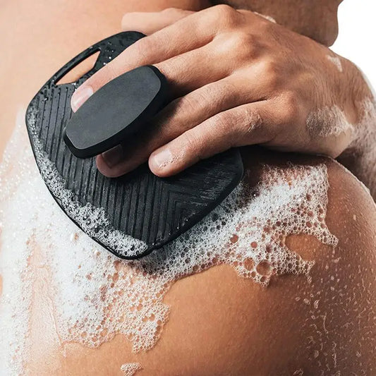 Acessórios de banheiro mais limpos Escova de banho de massagem de silicone Durável Chuveiro Esfoliante Almofada de banho de espuma Fácil de usar Massageador de pele