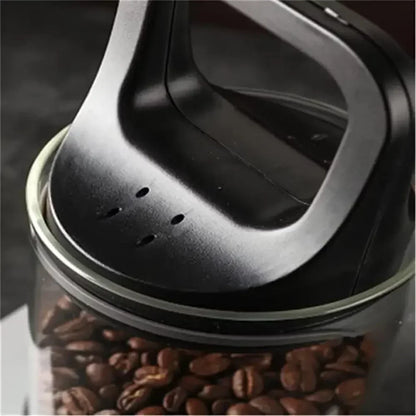 Clear Container Coffee Cans Vented and Vacuum Sealed Beans Fresh Keeping Tank Moisture Proof Storage Leedoar