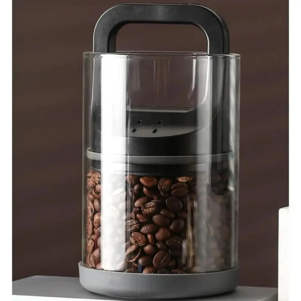 Clear Container Coffee Cans Vented and Vacuum Sealed Beans Fresh Keeping Tank Moisture Proof Storage Leedoar