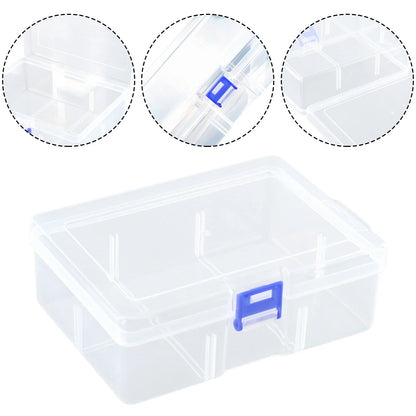 Clear Plastic Box Rectangular Box Screwdrivers Bits Tools Bleads Dustproof Waterproof Packing Storage Cases Container Leedoar