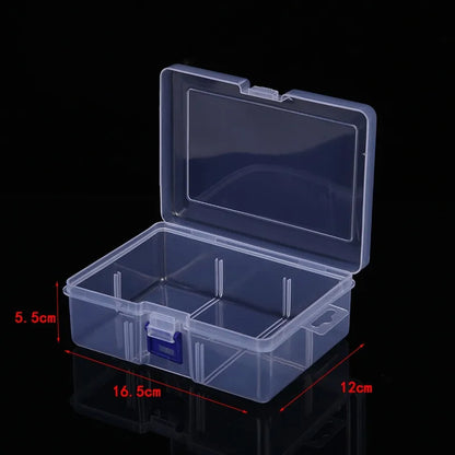 Clear Plastic Box Rectangular Box Screwdrivers Bits Tools Bleads Dustproof Waterproof Packing Storage Cases Container Leedoar