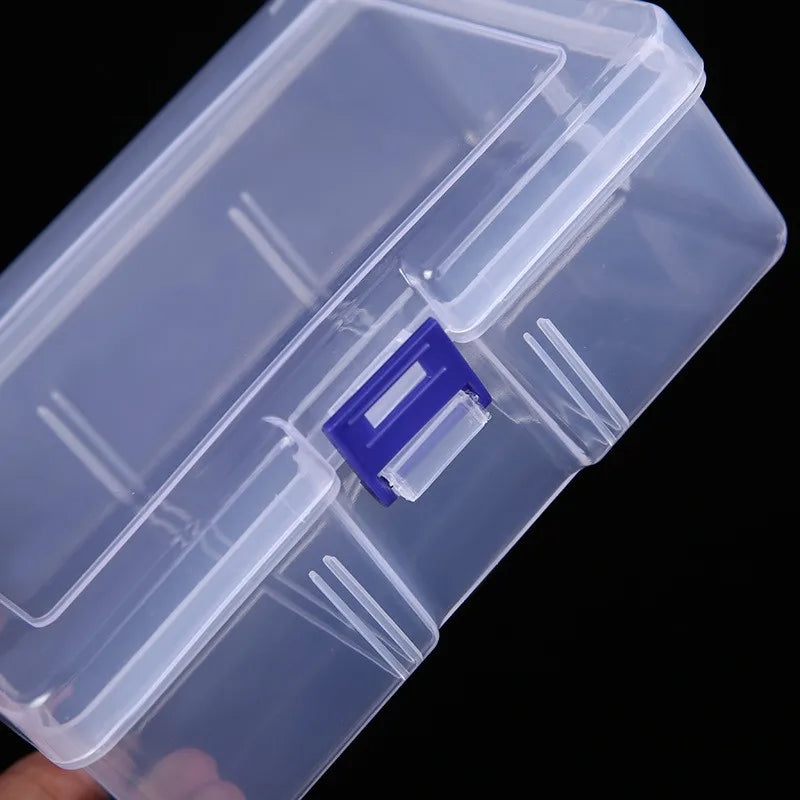 Clear Plastic Box Rectangular Box Screwdrivers Bits Tools Bleads Dustproof Waterproof Packing Storage Cases Container Leedoar