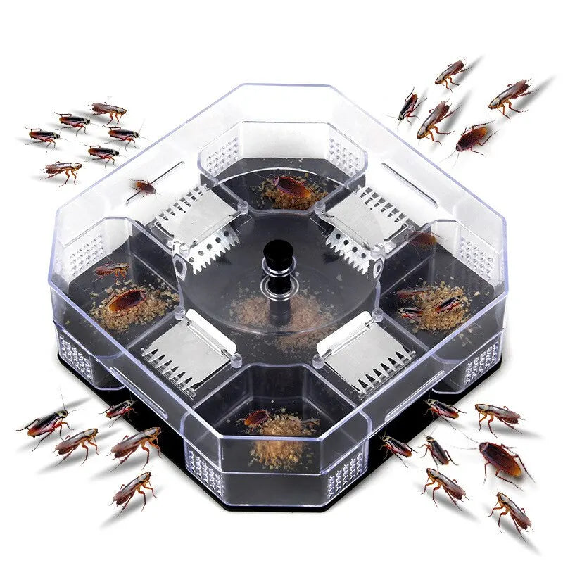 Cockroach Trap Bug Catching Tool Cockroach Box Home Indoor Kitchen Safety Physical Bug Size Pass Kill Trap Trap Leedoar