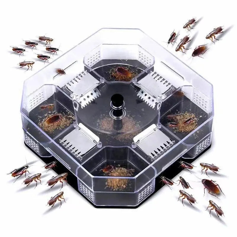 Cockroach Trap Bug Catching Tool Cockroach Box Home Indoor Kitchen Safety Physical Bug Size Pass Kill Trap Trap Leedoar