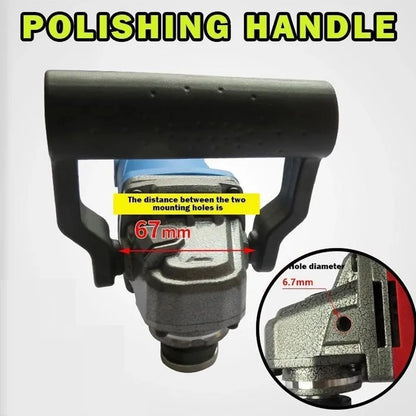 Comfortable Handle For Angle Grinder, Absorbs Vibration, Enhances Stability, Suitable For 8mm Inner Diameter, Easy Installation Leedoar