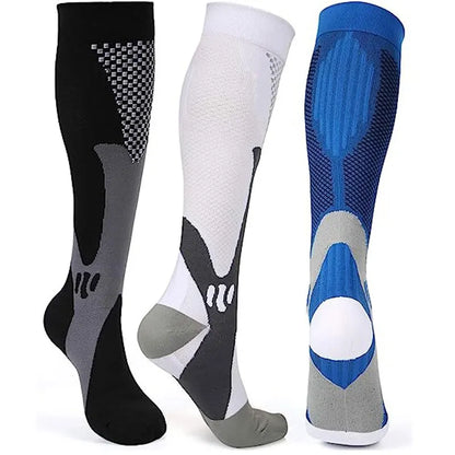 Compression Socks for Men and Women Medical Althetic Sports Nurses Socks Is Best for Running Flight Travel Cycling Leedoar