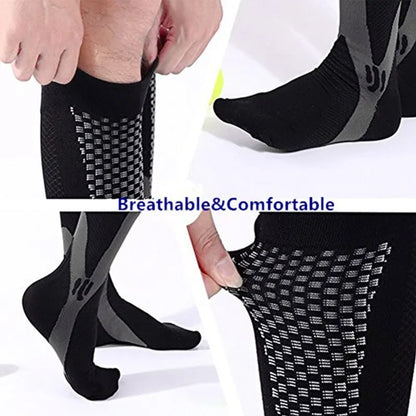 Compression Socks for Men and Women Medical Althetic Sports Nurses Socks Is Best for Running Flight Travel Cycling Leedoar