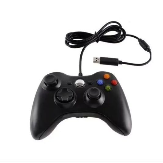 Control Con Fio Compatível Para Xbox 360 Pc 2 En 1