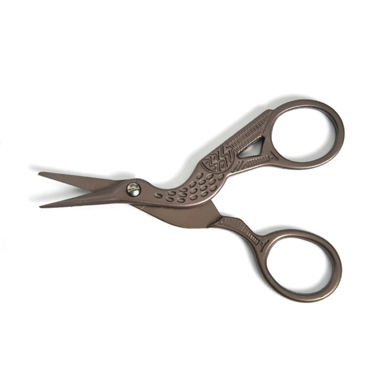 Crane Shaped Scissors Sewing Scissor Stainless Steel Tailor Scissor for Embroidery Needle Work Paper Cutting Tip Craft Scissor Leedoar