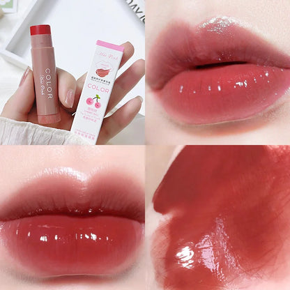 Cute Colored Lip Balm Long Lasting Waterproof Change Color Moisturizing Tinted Lipstick For Women All-match Lip Cosmetic Make Up Leedoar