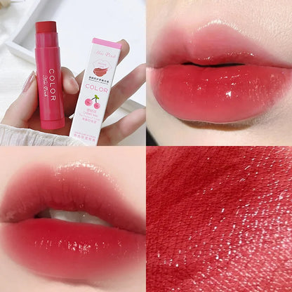 Cute Colored Lip Balm Long Lasting Waterproof Change Color Moisturizing Tinted Lipstick For Women All-match Lip Cosmetic Make Up Leedoar