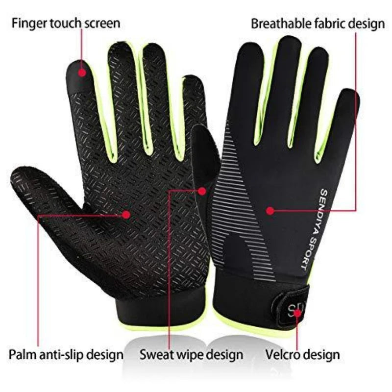 Guantes de ciclismo Todos se refieren a HOMBRES Y MUJERES Delgados Transpirables Pantalla táctil Deportes al aire libre, Montañismo, Fitness, Montaña Hielo