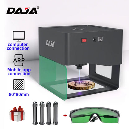 DAJA Laser Engraver CNC Diy DJ6 Laser Engraving Machine 3000mw Fast Mini Logo Mark Printer Cutter Woodworking Wood Plastic Leedoar